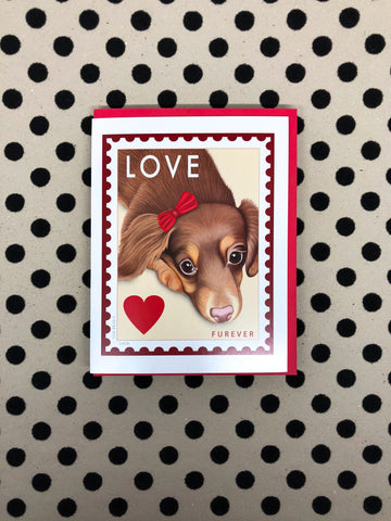 Doxie LOVE Stamp Pupper Card