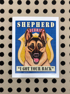 GSD "I Got Your Back" Pupper Card