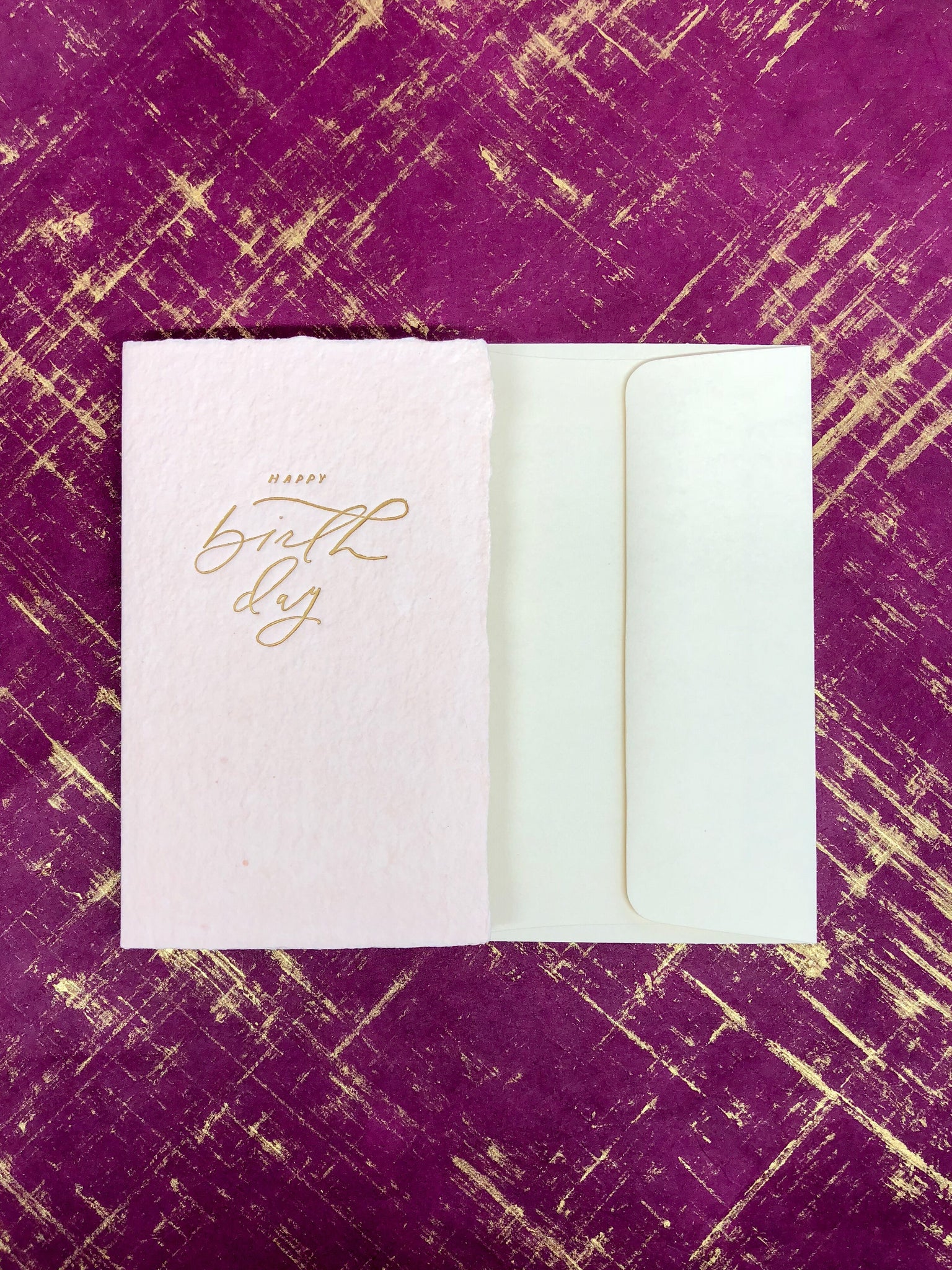 Happy Birthday Calligraphy Card