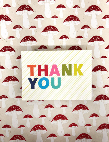 Box of 10 Thank You Colorful Cards