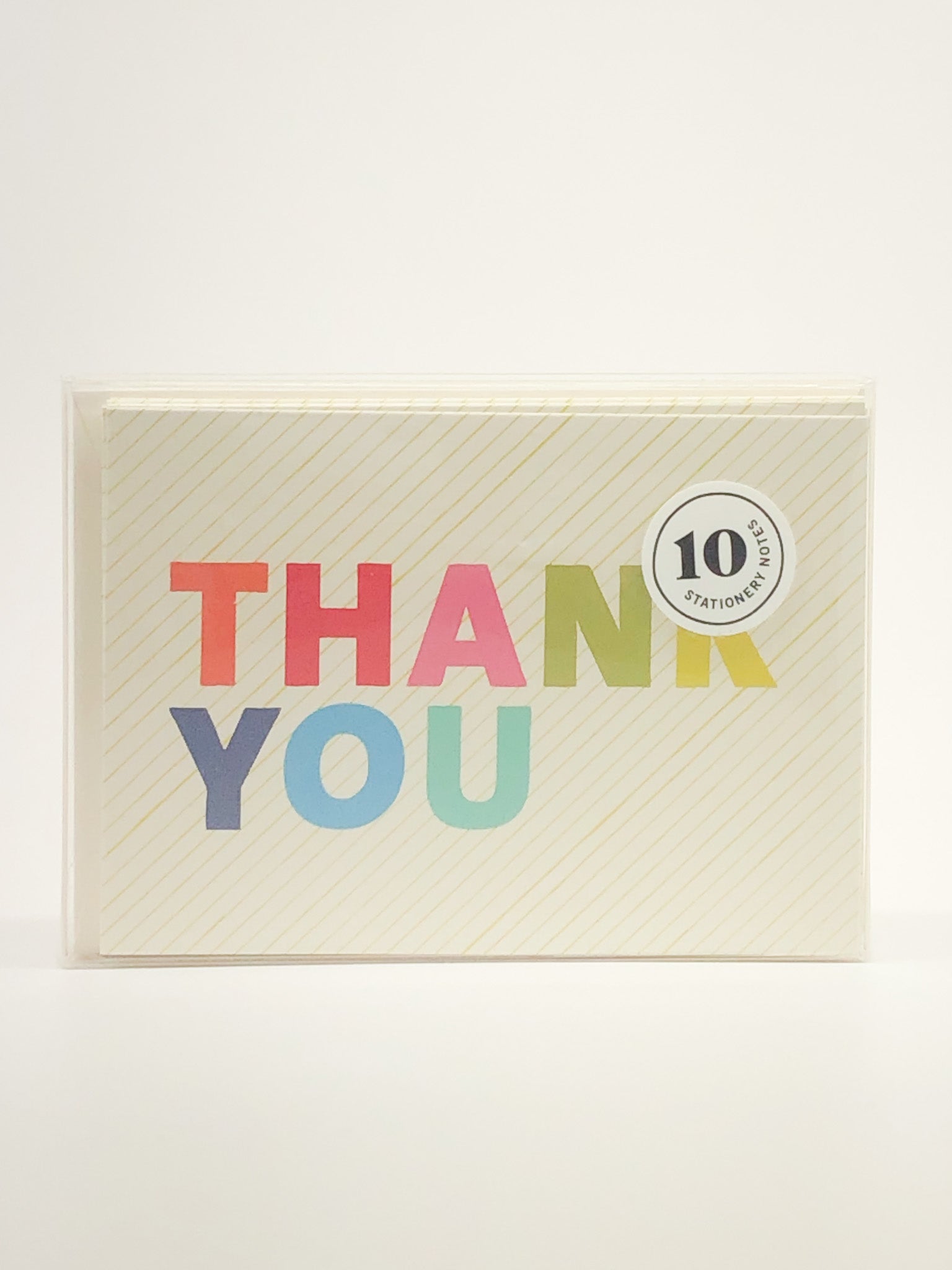 Box of 10 Thank You Colorful Cards
