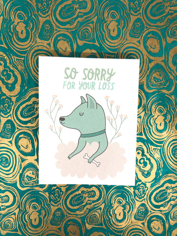 Dog Sympathy Pupper Card