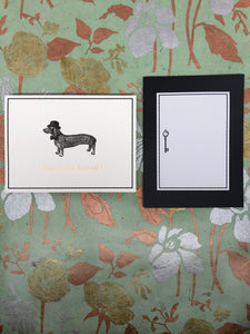 Alice Scott's Dapper Dachshund Box of 10 Thank You Notes