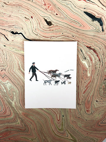 Dog Walker Thank You  Pupper Card