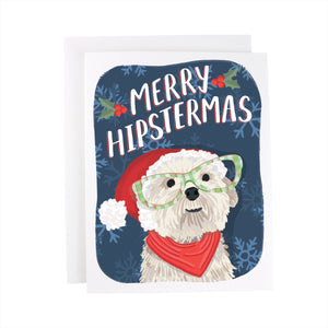 Merry Hipstermas Pupper Card